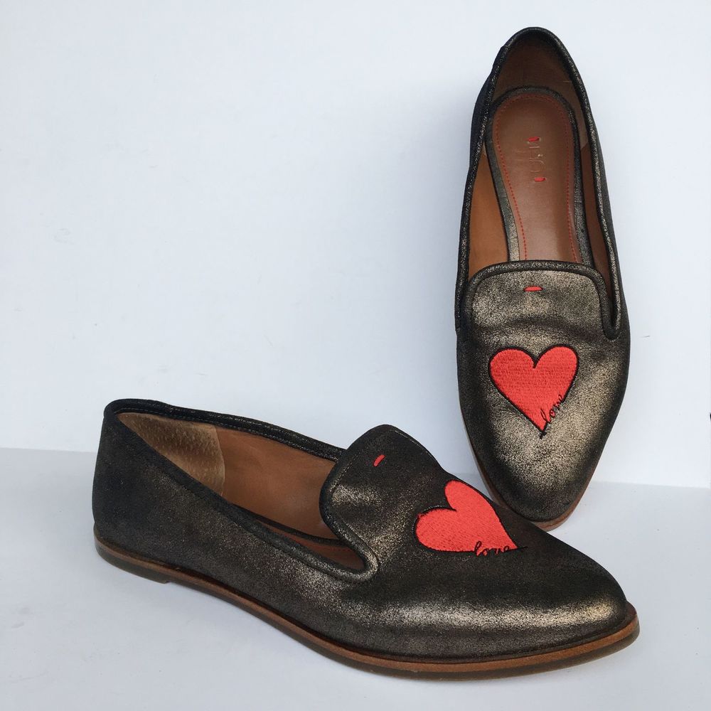 ED Ellen DeGeneres Kamada Love Loafer Gold Shimmer
